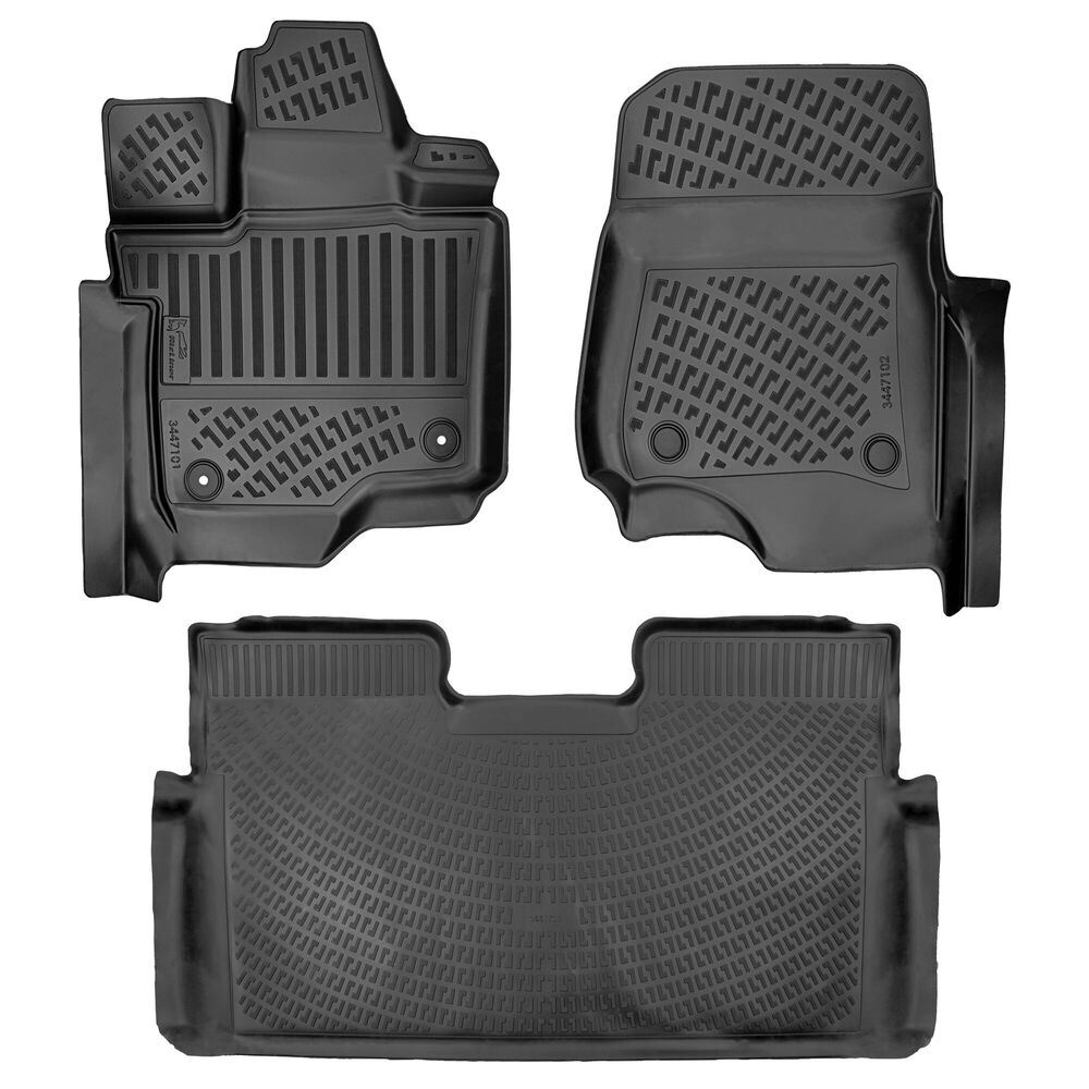 Ford F-150 2015 Sonrası Havuzlu Paspas | Super Crew/Halı Zemin/Konsollu USA