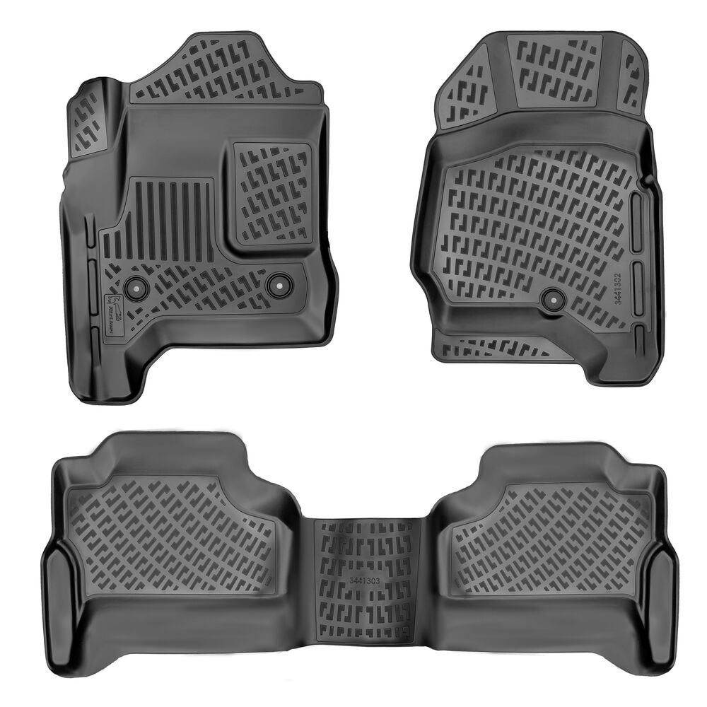 Chevrolet Silverado 2500-3500 HD Crew Cab/Halı Zemin 2014-2018 Havuzlu Paspas