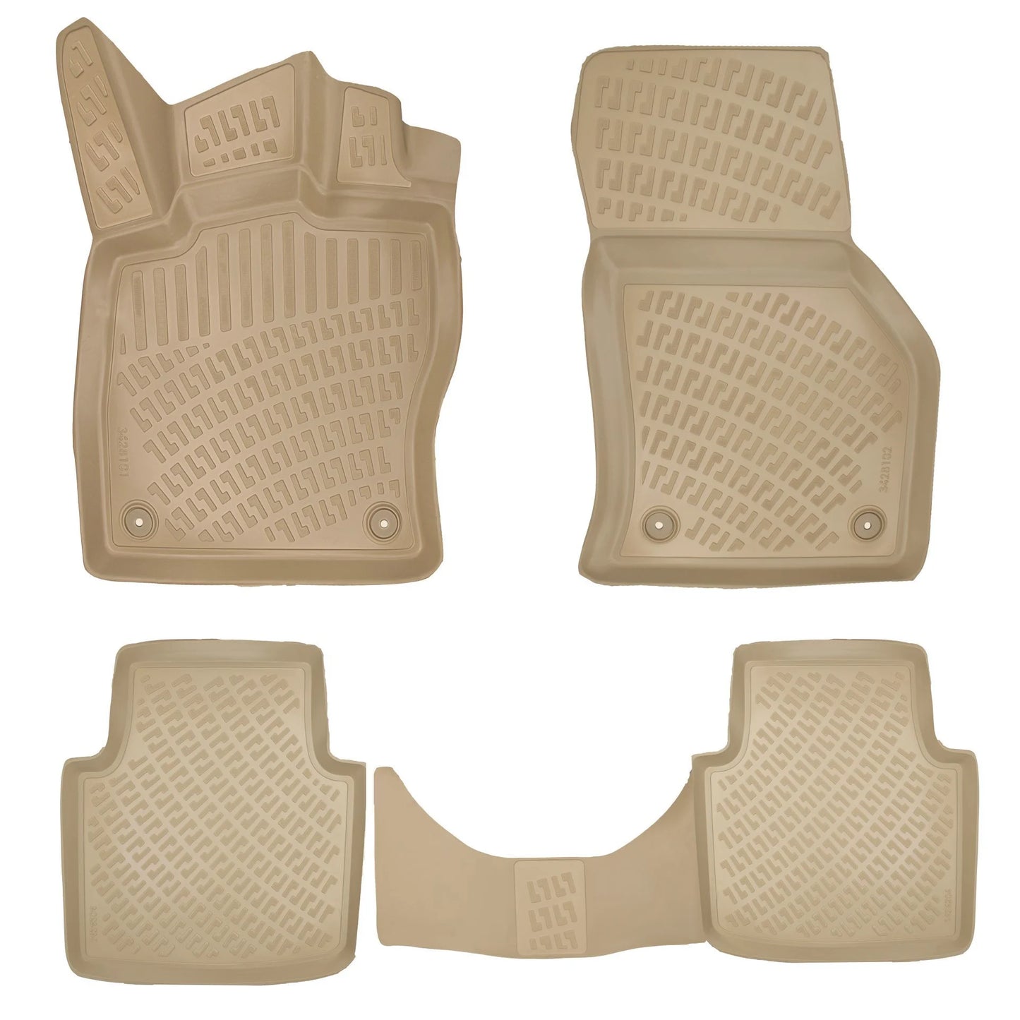 Skoda Superb 2015-2023 Havuzlu Paspas Bej